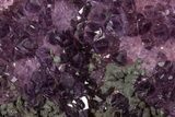 Dark Purple Amethyst & Hematite Cluster - Alacam Mine, Turkey #347597-1